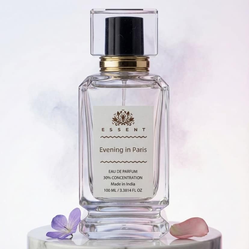 Essent Perfumes Evening in Paris Eau de Parfum (EDP) – Classic Nostalgic Powdery Floral Long Lasting Perfume – Unisex Fragrance