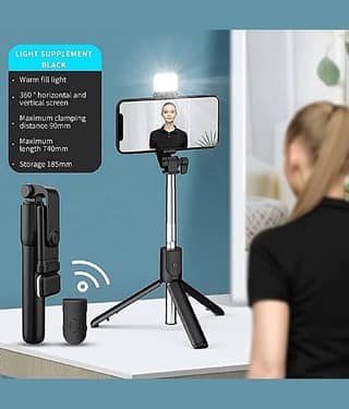 Shop To Shop Bluetooth Selfie Flash Light ( Black )