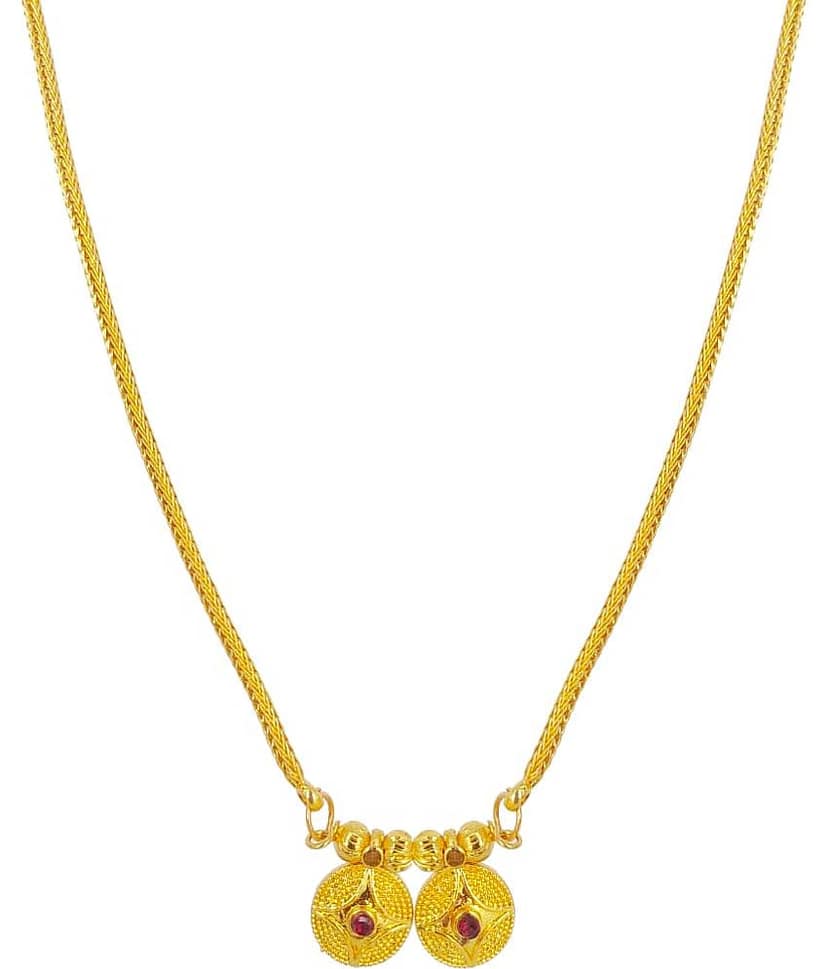 shankhraj mall Golden Mangalsutra ( Pack of 1 ) view 2