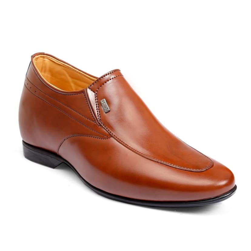 BXXY Men's 9 cm (3.5 Inch) Hidden Height Increasing Faux Leather Material Slip-on Formal Dress Shoes view 9