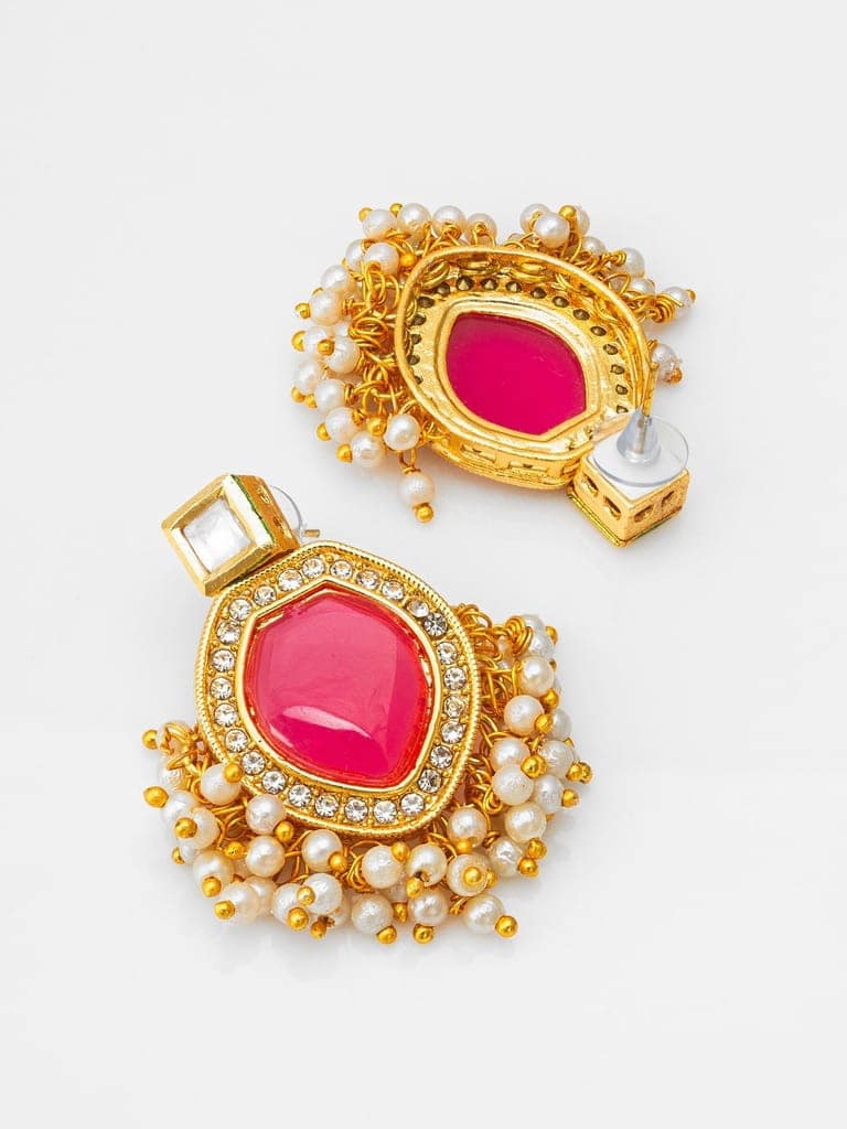 Morison Golden Petal Earrings A Bloom of Elegance view 2