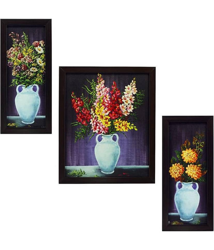 Indianara - Floral Painting With Frame