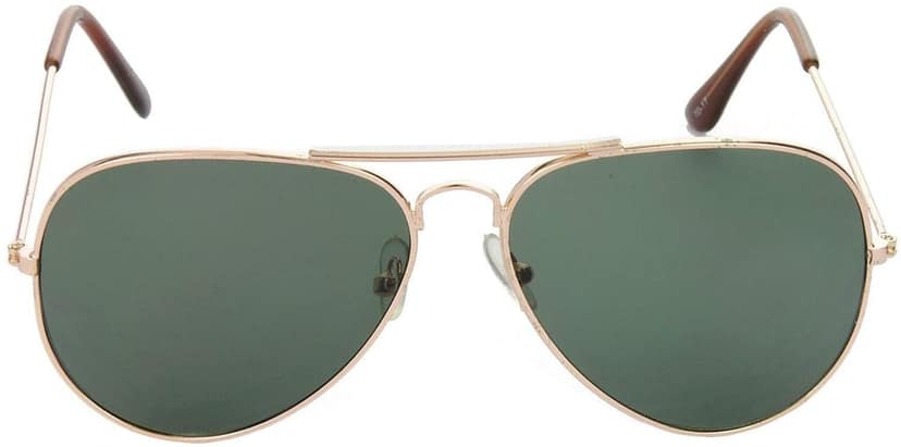 HRINKAR Men Pilot Sunglasses Grey & Golden Frame, Blue & Green Lens (Medium) - Pack of 2 view 3
