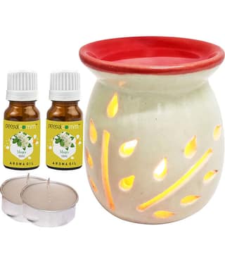 Peepalcomm Ceramic Aroma Oils & Diffusers Set - Pack of 5