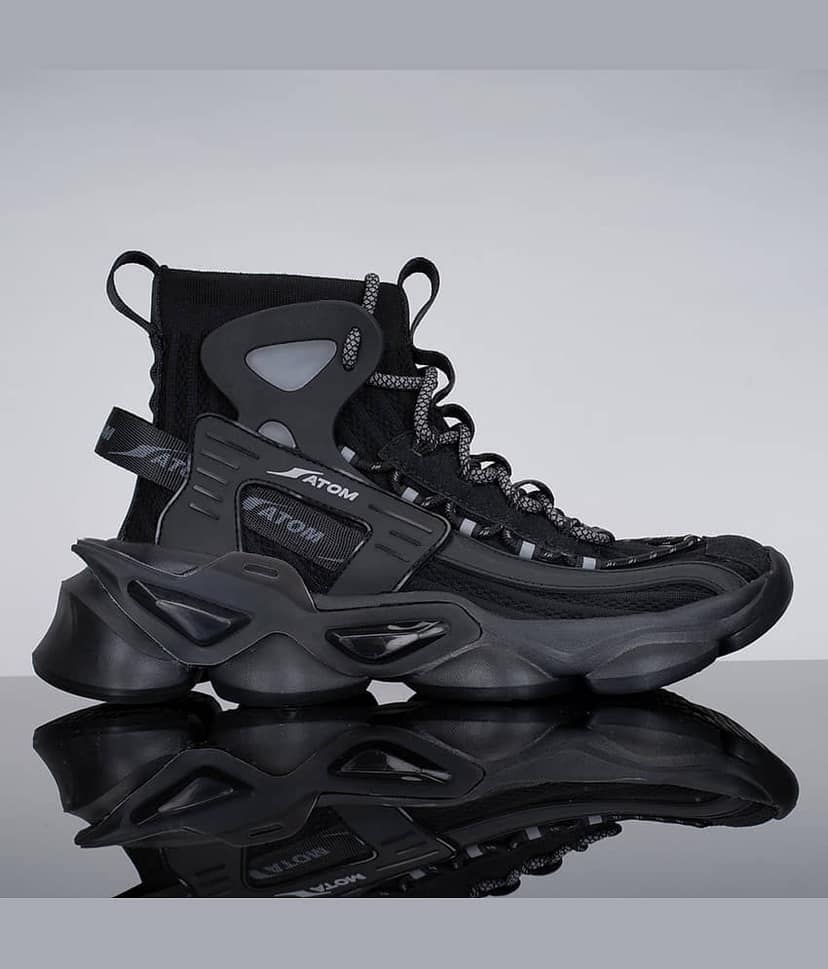 ATOM Gansta1 Black Men's Sneakers