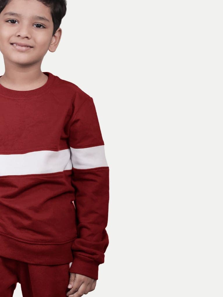 Boys Red Sweatshirt view 3