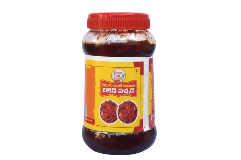 Telugu Inti Ruchulu Chicken Pickle view 4