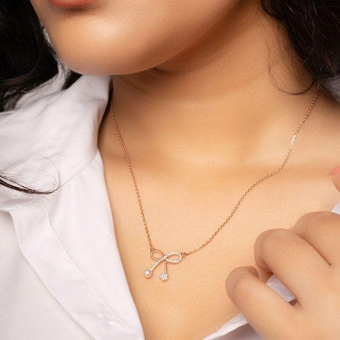 Rose Gold Gifted Shine Necklace view 2
