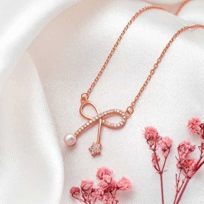 Rose Gold Gifted Shine Necklace view 3