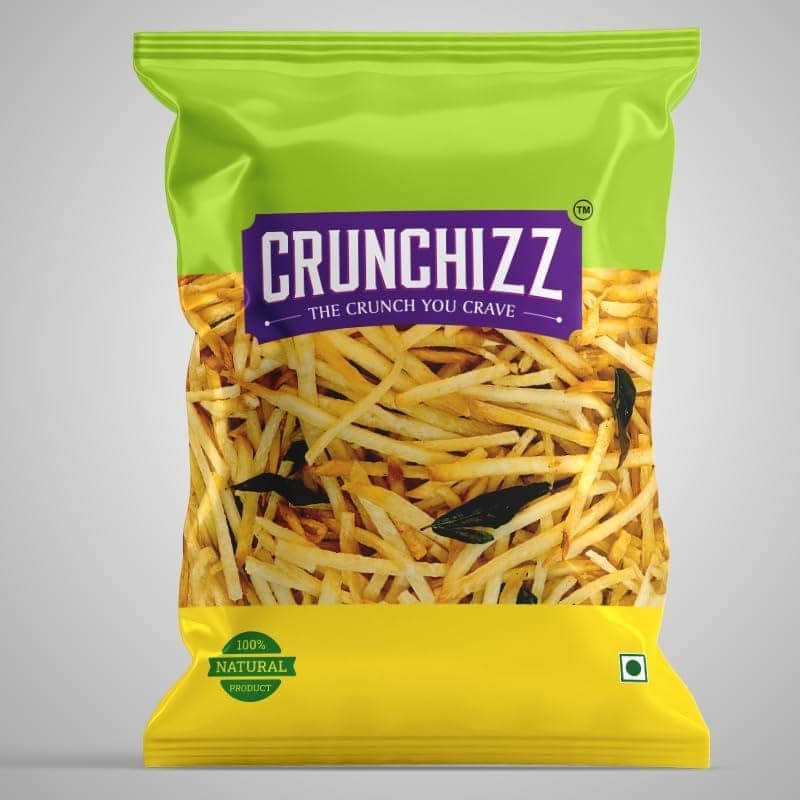 CRUNCHIZZ TAPIOCA STICK Chips I Crunchy, Authentic Kerala Snack I Gluten-Free I No Artificial Additives I Perfect Tea-Time Bites I Pack of One view 3