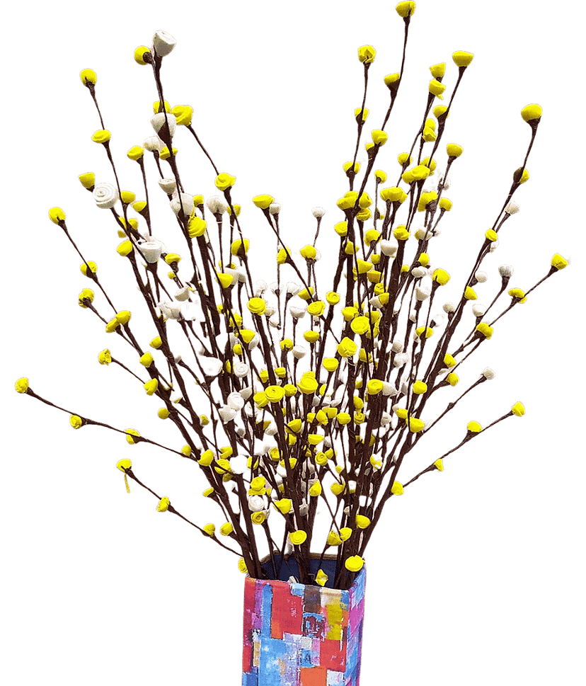 Fab n Style Rose Multicolour Artificial Flowers Bunch - Pack of 1