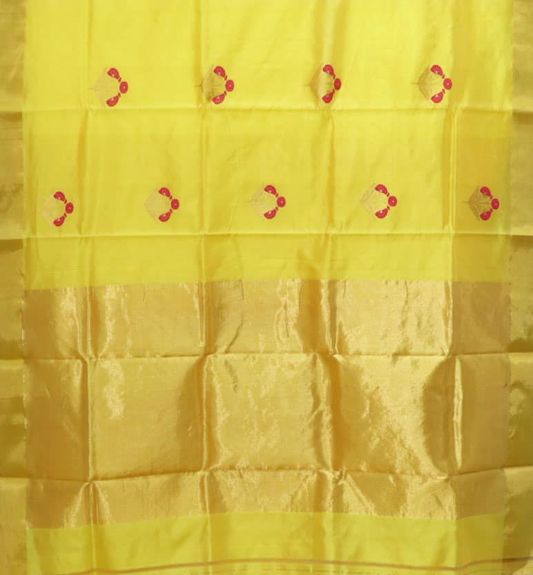 Handloom Chanderi Silk Saree view 2