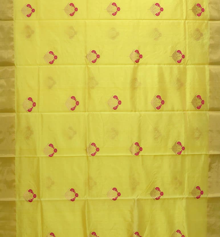 Handloom Chanderi Silk Saree view 3