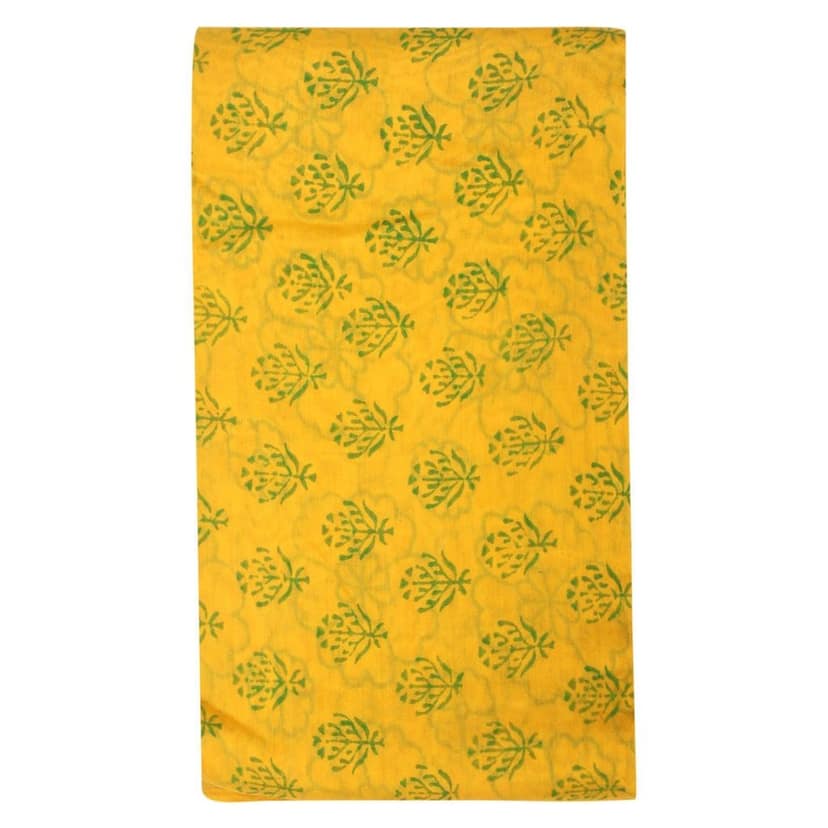 HANDLOOM CHANDERI 03 PCS DABU PRINTED SUIT (SKU - 1RDS07101220 Suit 57) view 3