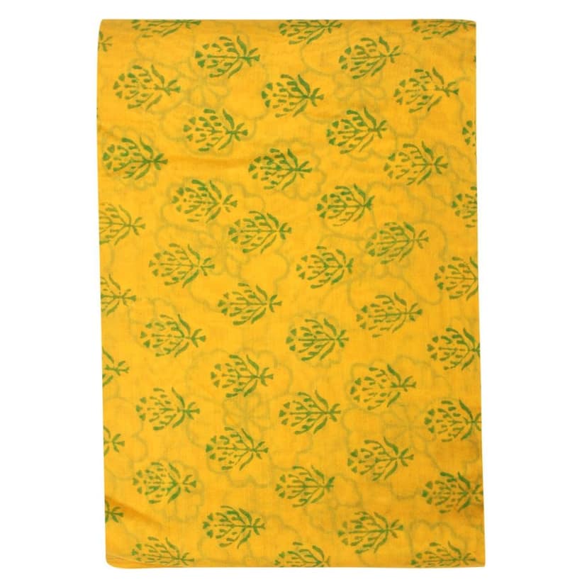 HANDLOOM CHANDERI 03 PCS DABU PRINTED SUIT (SKU - 1RDS07101220 Suit 57) view 4