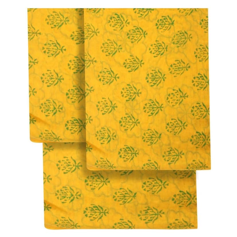 HANDLOOM CHANDERI 03 PCS DABU PRINTED SUIT (SKU - 1RDS07101220 Suit 57) view 5