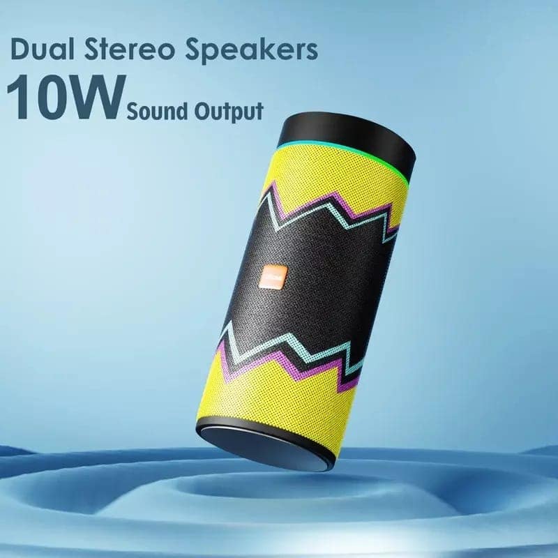 CYOMI Portable RGB Bluetooth Speaker with Dynamic LED Light and Unique Design view 3