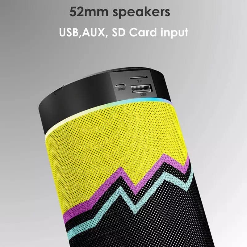 CYOMI Portable RGB Bluetooth Speaker with Dynamic LED Light and Unique Design view 5