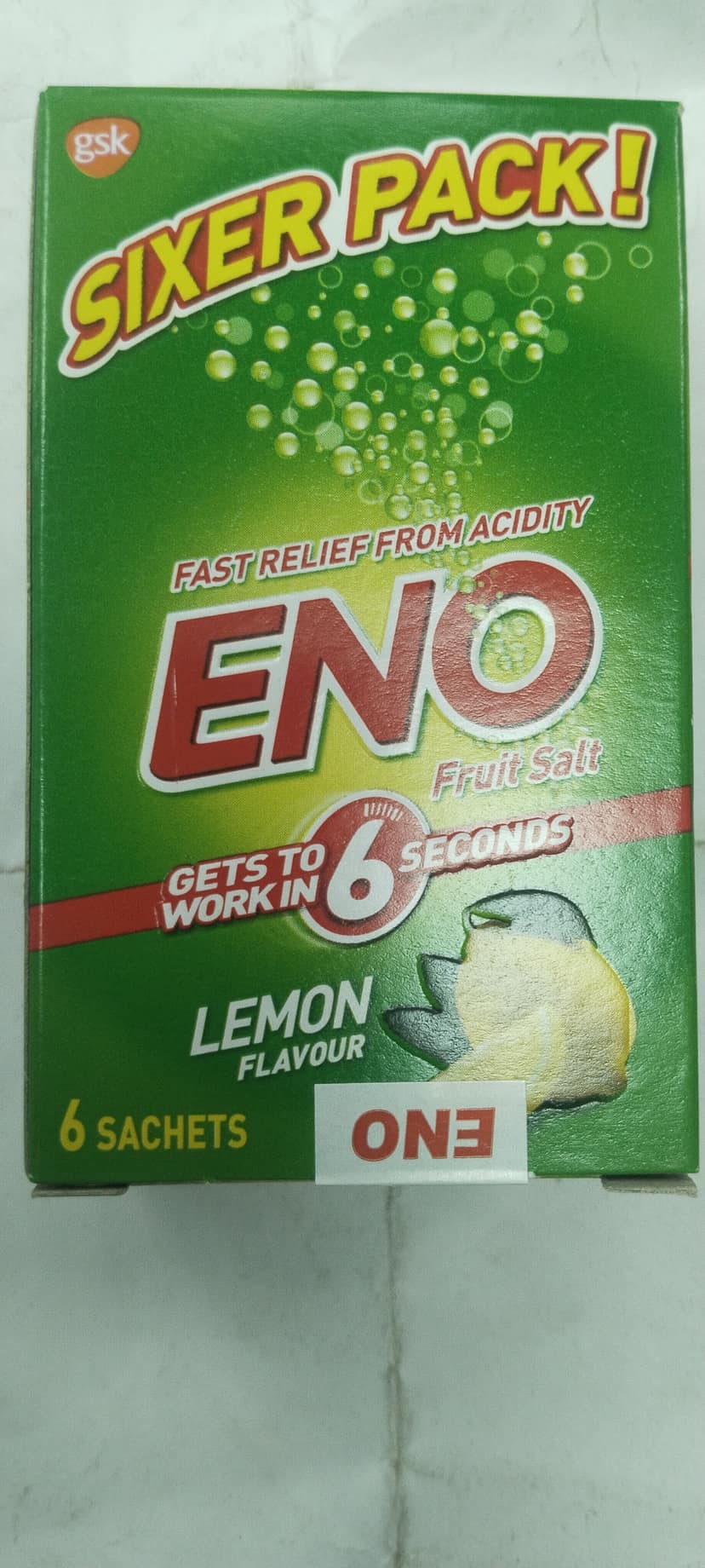 Eno Sixer pack! Lemon Flavour Fruit salt