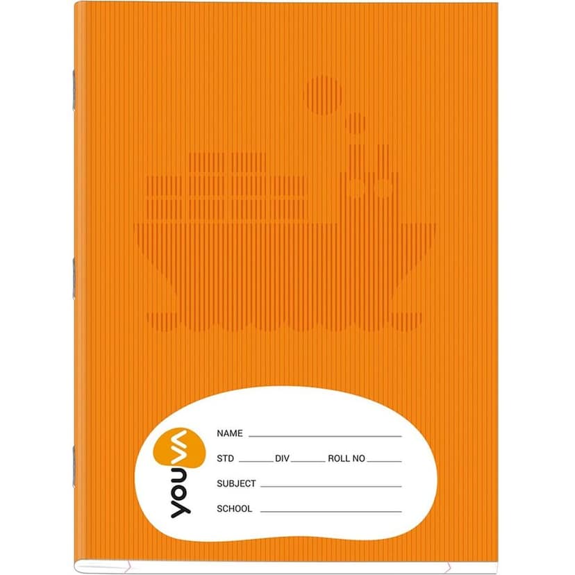 Navneet Youva | Brown Soft Bound Notebook | Jumbo Size 18 cm x 24 cm | Big Square | 120 Pages| Pack of 12 view 3