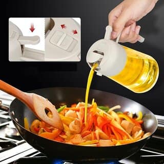 Oil Dispenser Mist Spray Bottle Cooking/Baking Tool Accessories Leakproof Seasoning Bottle Cooking Oil Container Kitchen Storage Organizer (Pack of 1,Multicolor) view 2