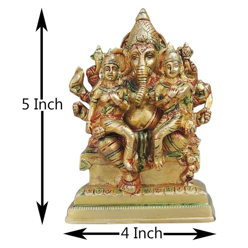 Brass Showpiece Ganesh Ji God Idol Statue (BSMAS1434 D) view 2