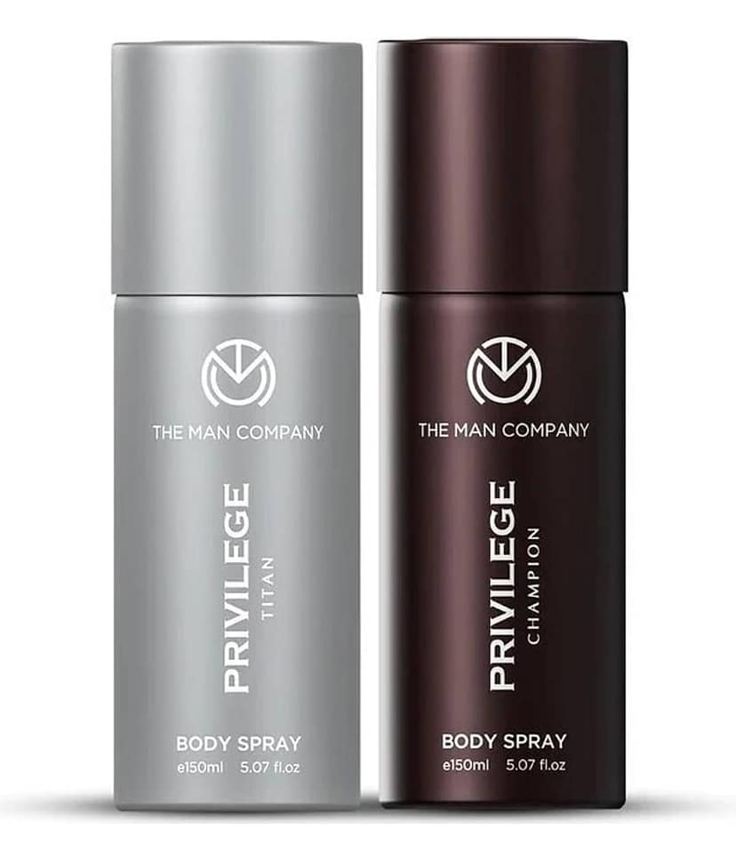 The Man Company Privilege Titan & Champion Deodorant Spray for Men 150 ml ( Pack of 2 )