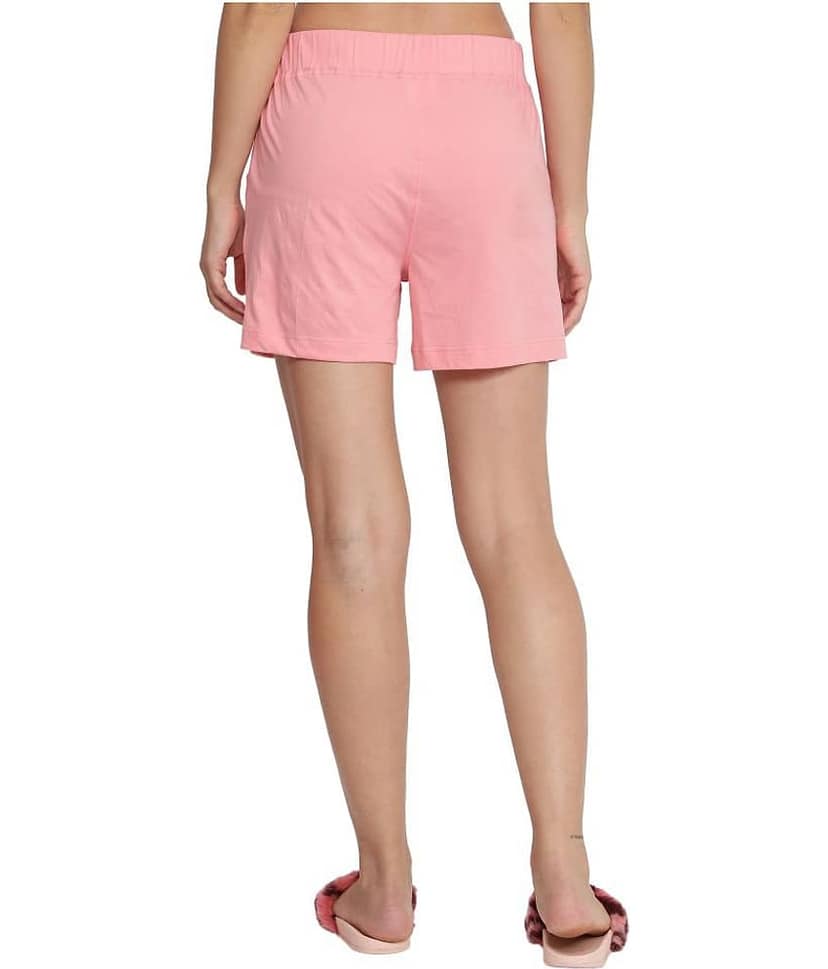 NUEVOSDAMAS Cotton Hot Pants - Pink view 2