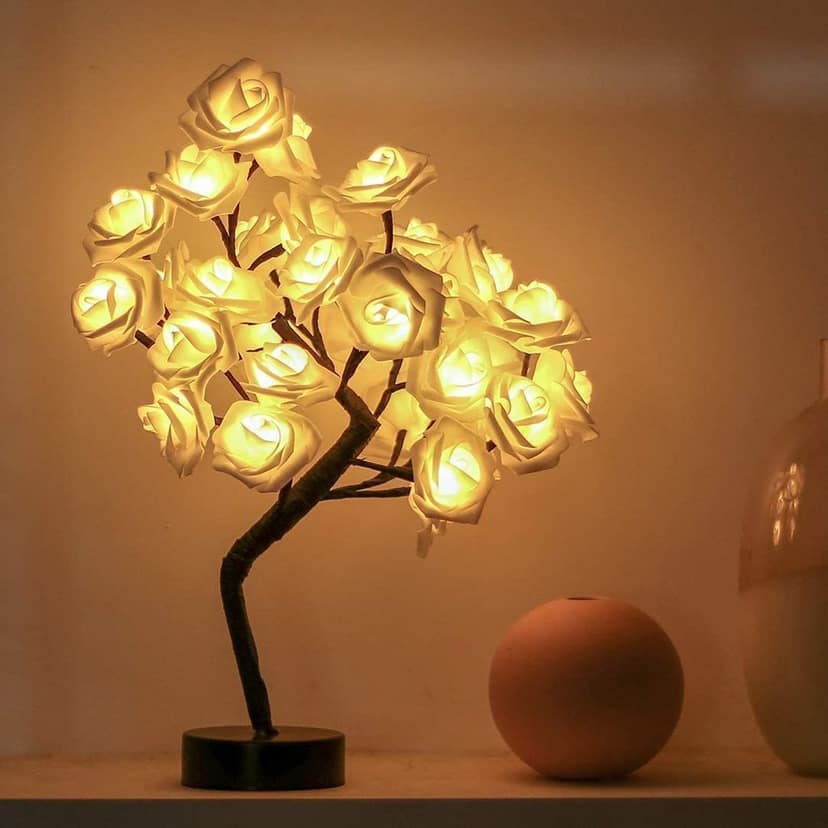 GLOWSERIE Premium LED Rose Flower Tree Light