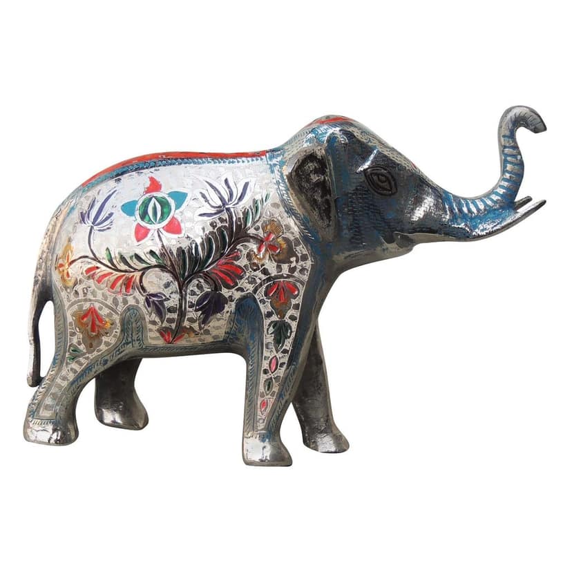 Brass Showpiece Elephant Statue (ANMAS028) view 4