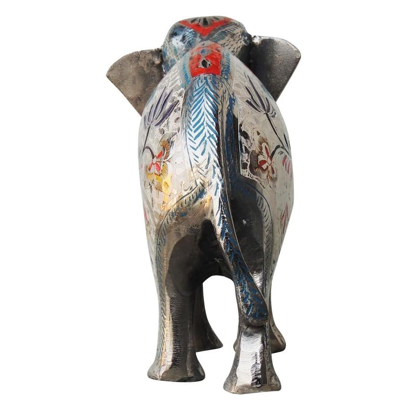 Brass Showpiece Elephant Statue (ANMAS028) view 5