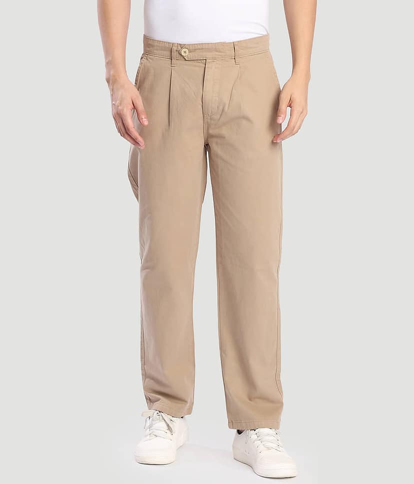 Bene Kleed Relax Men's Cargos - Beige ( Pack of 1 ) view 2