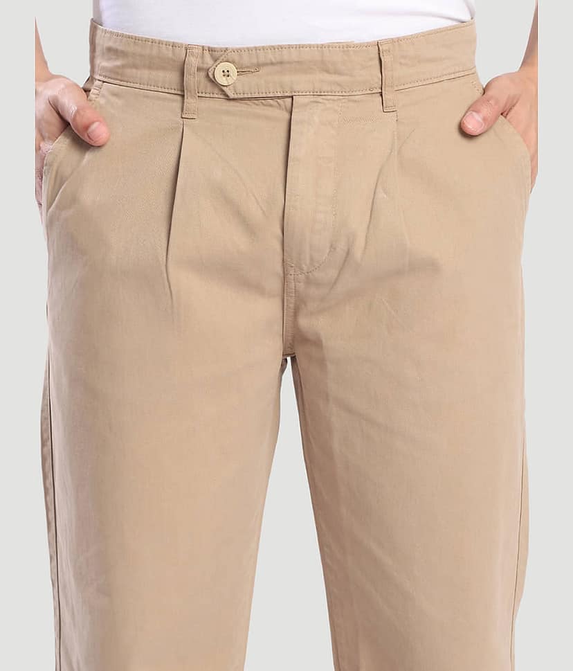 Bene Kleed Relax Men's Cargos - Beige ( Pack of 1 ) view 4