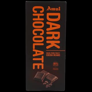 Amul Dark Chocolate- 55% Rich In Cocoa, 150 G Carton