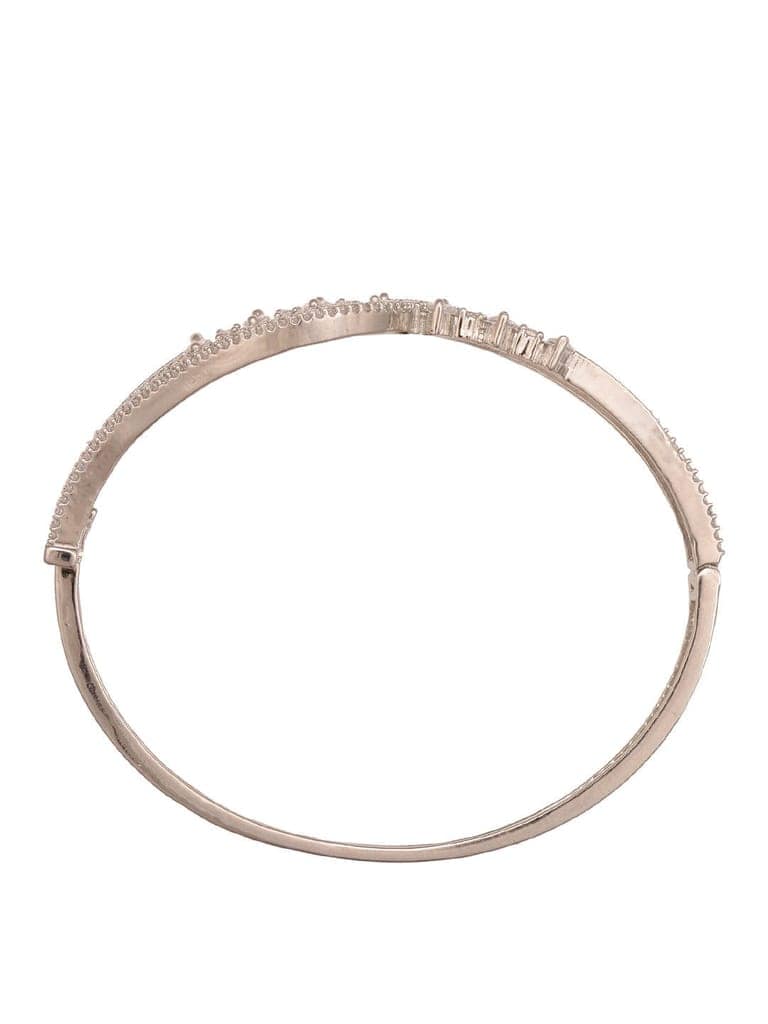 Silver Toned AD studded Modern Quirky Handcrafted Bracelet view 5