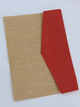 Jute Office File Folder Red (A4 Size)