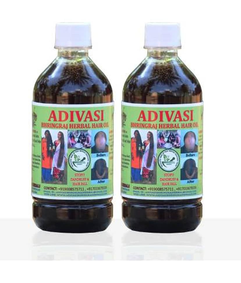 Oilanic Adivasi Bhringraj Hair Oil-Anti Hair Fall Combo of 50 mL Pack of 2