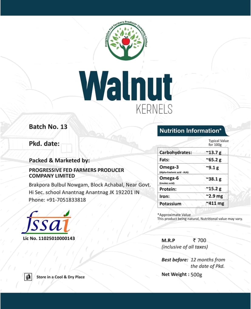 Walnut Kernels - Fresh & Delicious (pack of 2) view 2