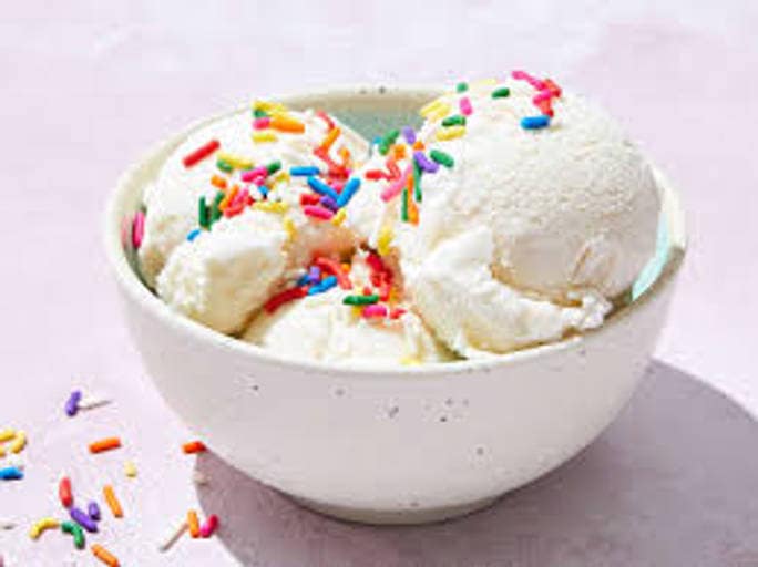 Vanilla ice cream