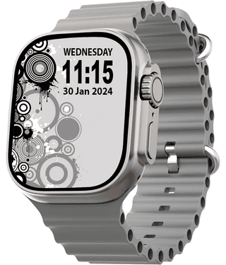 VENKAT ZONE IPS BT Calling Upto 1-2 days Smart Watch Grey