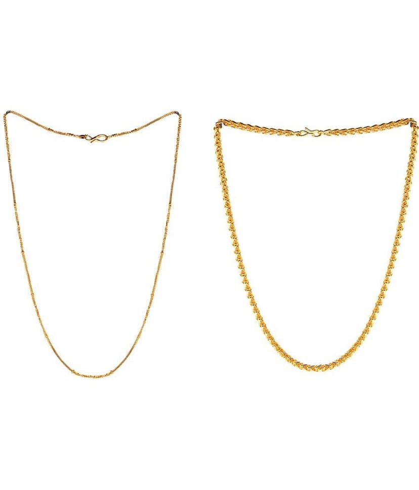 JIPPA Gold Plated Chain ( Set of 2 )