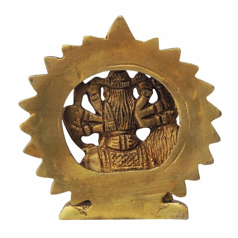 Brass Durga Ji Statue - Beautiful Handcrafted Goddess Idol, Height : 3 Inch (BSMAS1384 C) view 3