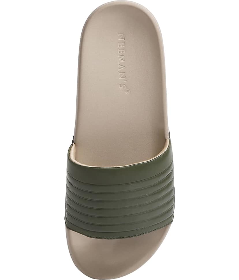 Neemans Foot 'Bed' Slides Olive Men's Slide Flip Flop