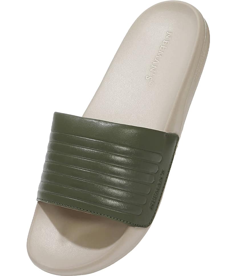 Neemans Foot 'Bed' Slides Olive Men's Slide Flip Flop view 2