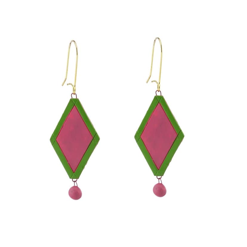 Le bijouxistic EKAM EK GANESHA DESIGNE TERRACOTTA NECKLACE AND EARRING SET FOR WOMEN AND GIRLS FOR CASUAL AND FROMAL WEAR IN PINK COLOR view 4