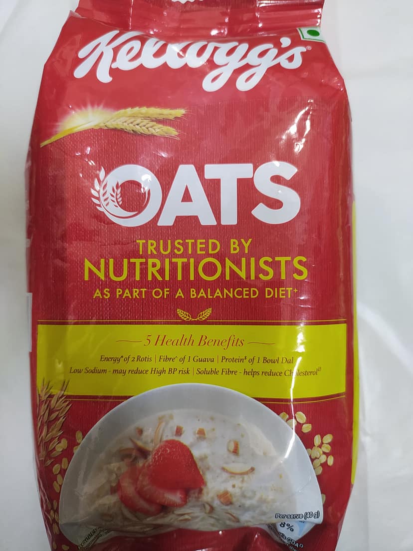 Kellogg's oats Trusted by Nutritionists As part of a balanced diet