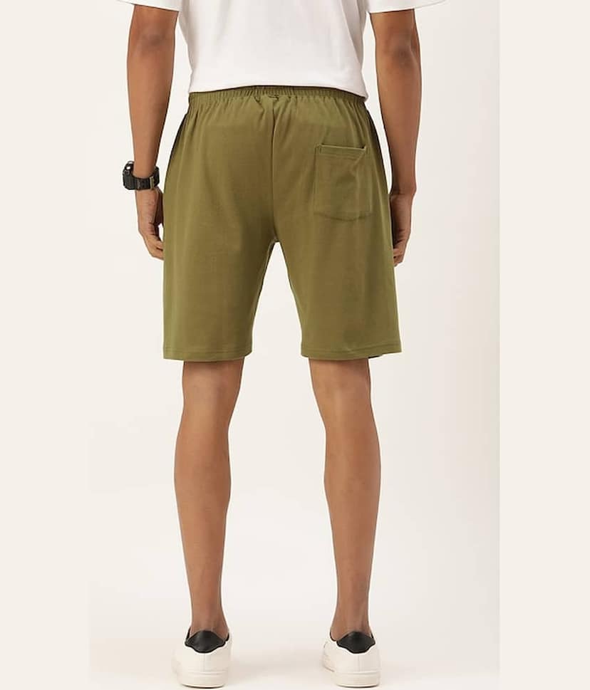 Bene Kleed Men Loose Fit Mid-Rise Pure Cotton Shorts view 3