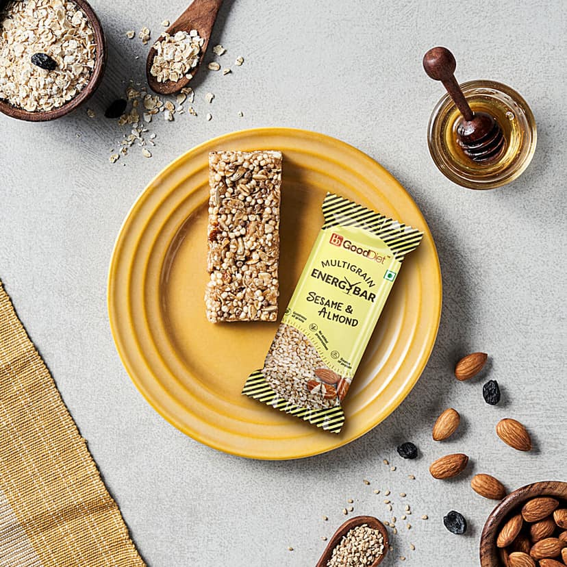 GoodDiet Multigrain Energy Bar Sesame & Almonds, 38 g