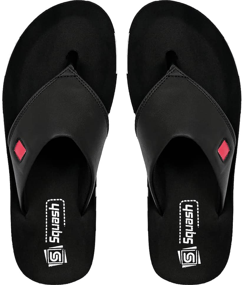 Squash Black Men's Thong Flip Flop view 2