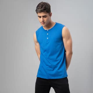 FTX Men Round Neck Cotton Rich Sleeveless Tshirt
